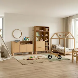 Obrazek Łóżko 140/200 Sanden S11 Bookmatch Stelaż Gęsty