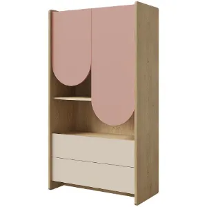 Obrazek Regał Lexi 6 Cremona/Macadamia/Róż