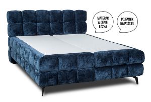 Obrazek Łóżko kontynentalne Elegance 160x200 granatowe