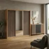 Obrazek Zestaw Szafa London Wotan Lustro 250  + Komoda D3
