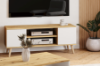 Obrazek Szafka RTV Focus 135 cm Dąb artisan biały
