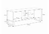Obrazek Szafka RTV 135 cm loft dąb craft złoty