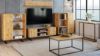 Obrazek Szafka RTV 135 cm loft dąb craft złoty
