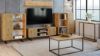 Obrazek Szafka RTV 135 cm loft dąb craft złoty - jodełka