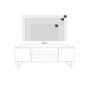 Obrazek Szafka RTV 135 cm loft dąb craft złoty - jodełka