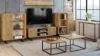 Obrazek Szafka RTV 155 cm loft dąb craft złoty - jodełka