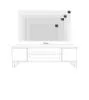 Obrazek Szafka RTV 155 cm loft dąb craft złoty - jodełka