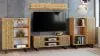 Obrazek Szafka RTV 155 cm loft dąb craft złoty - jodełka