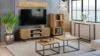 Obrazek Szafka RTV 155 cm loft dąb craft złoty - jodełka