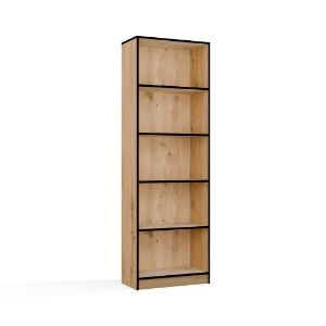 Obrazek Regał Basic 60 dąb artisan/czarny