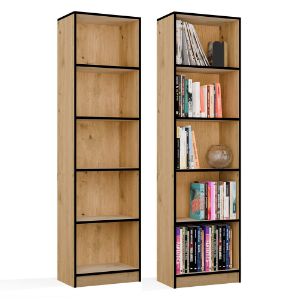 Obrazek Regał Basic 50 dąb artisan/czarny