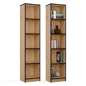 Obrazek Regał Basic 40 dąb artisan/czarny