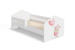 Obrazek Łóżko dziecięce z materacem Fala 160x80 - Bunny
