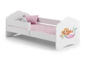 Obrazek Łożko dziecięce FALA z barierką 160x80 Syrenka