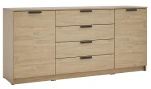 Obrazek Komoda dwudrzwiowa z szufladami Ava 06 2D4S dąb kamienny