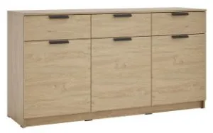 Komoda trzydrzwiowa z szufladami Ava 05 3D3S dąb kamienny