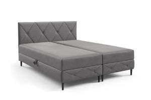 Obrazek Łóżko kontynentalne Barkello 200x200 szary