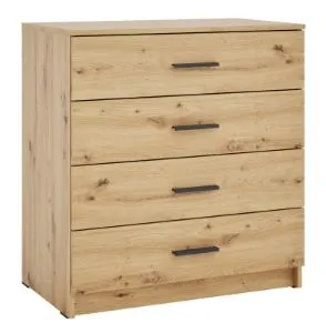 Obrazek Komoda wąska z szufladami Alfa 4S Typ 3 dąb artisan