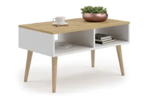 Obrazek Stolik kawowy Sandi Biały / dąb artisan