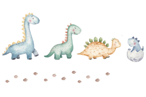 Obrazek Łóżko podwójne LUK 160x80 Dinozaury