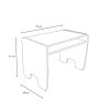 Obrazek Zestaw dziecięcy Timi stolik i dwa krzesełka MDF kolor biały