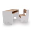 Obrazek Zestaw dziecięcy Timi stolik + krzesełko kolor biały /dąb craft złoty