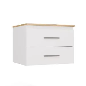 Szafka pod umywalkę Sandra 602S biały/dąb artisan