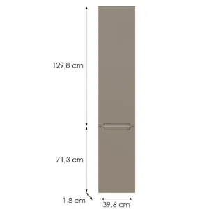 Obrazek Front kuchenny D40sp L Q2 K204 Capuccino Mat Gri
