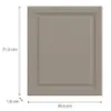 Obrazek Front kuchenny D60(L/P)  V6 K257 Kaszmir Mat Grii