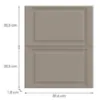 Obrazek Front kuchenny D60in  V6 K257 Kaszmir Mat Grii