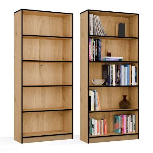 Obrazek Regał Basic 80 dąb artisan/czarny