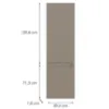 Obrazek Front kuchenny D60r L Q2 K204 Capuccino Mat Gri