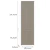 Obrazek Front kuchenny D60r(L/P) H5 K257 Kaszmir Mat Grii