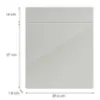 Obrazek Front kuchenny D60s1(L/P) L9 K900 Bianco Hg Griii
