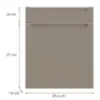 Obrazek Front kuchenny D60s1 L Q2 K204 Capuccino Mat Gri