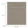 Obrazek Front kuchenny D60s1(L/P) H5 K257 Kaszmir Mat Grii