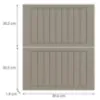 Obrazek Front kuchenny D60s2  H5 K257 Kaszmir Mat Grii