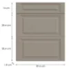Obrazek Front kuchenny D60s3  V6 K257 Kaszmir Mat Grii