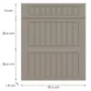 Obrazek Front kuchenny D60s3 H5 K257 Kaszmir Mat Grii