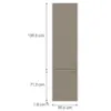 Obrazek Front kuchenny D60t  L Q2 K204 Capuccino Mat Gri
