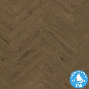 Obrazek Panele podłogowe wodoodporne Dąb Dark Montana 8mm AC5 Herringbone K849