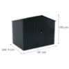 Obrazek Ogrodowy domek metalowy 181 x 244,5 x 195 cm