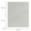Obrazek Front kuchenny D60in L9 K900 Bianco Hg Griii