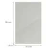 Obrazek Front kuchenny G45(72)(L/P) L9 K900 Bianco Hg Griii