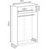 Obrazek Szafa Gold 2d Czarny/Old Style