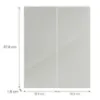Obrazek Front kuchenny G80(100) L9 K900 Bianco Hg Griii