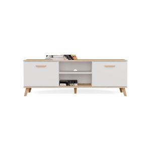 Obrazek Szafka RTV Olimpo 150 bialy/dąb artisan