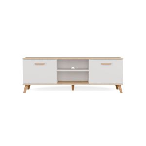 Obrazek Szafka RTV Olimpo 150 bialy/dąb artisan