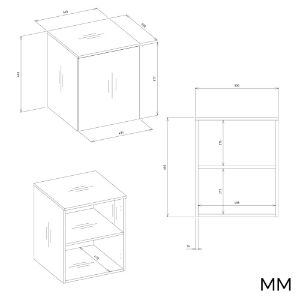 Obrazek Szafa z nadstawką SD-50 dąb artisan