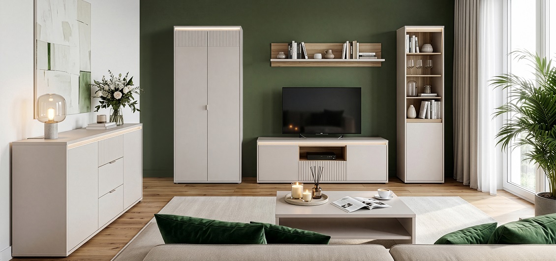 System Avellin dąb mauvella D108/piaskowy U60